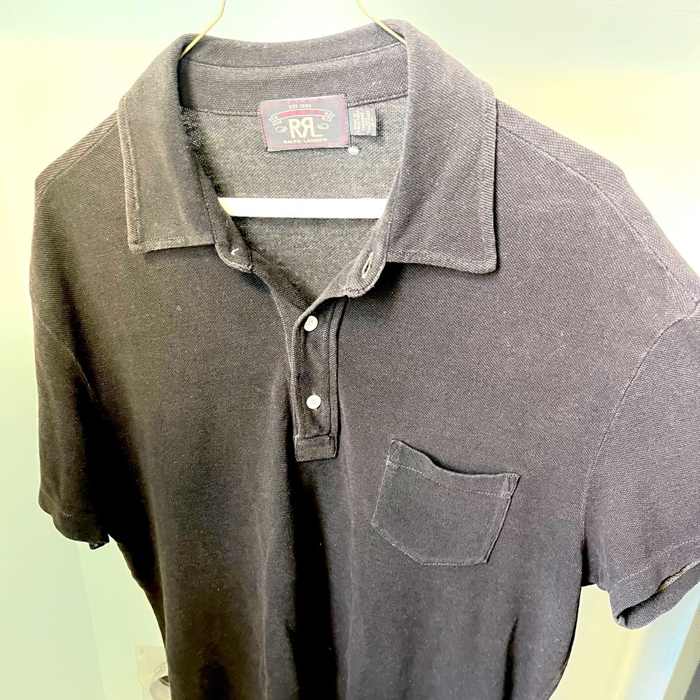 Custom Fit Ralph Lauren black polo